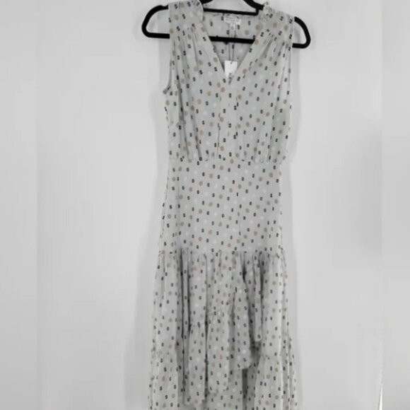 Current air LA dress Size S mint dotted ruffled sleeveless maxi - Picture 2 of 7